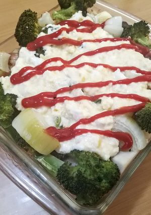 ぎゅうぎゅう焼き風オムライス-レシピのメイン写真