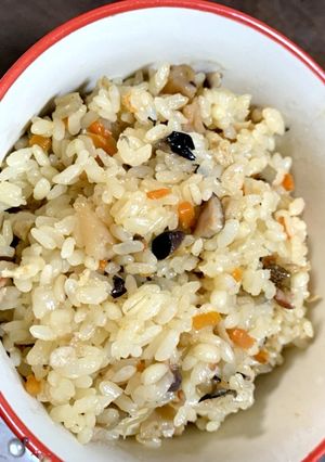 余ったお餅でおこわ風炊き込みご飯-レシピのメイン写真