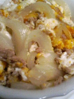 簡単!鶏挽肉で親子丼-レシピのメイン写真