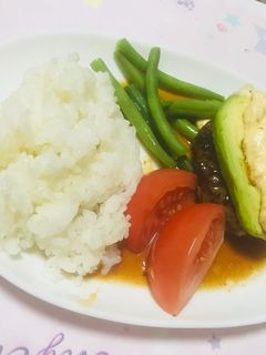 アボカドハンバーグ照り焼きタルタルソース-レシピのメイン写真