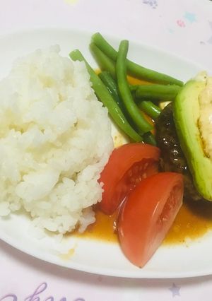 アボカドハンバーグ照り焼きタルタルソース-レシピのメイン写真