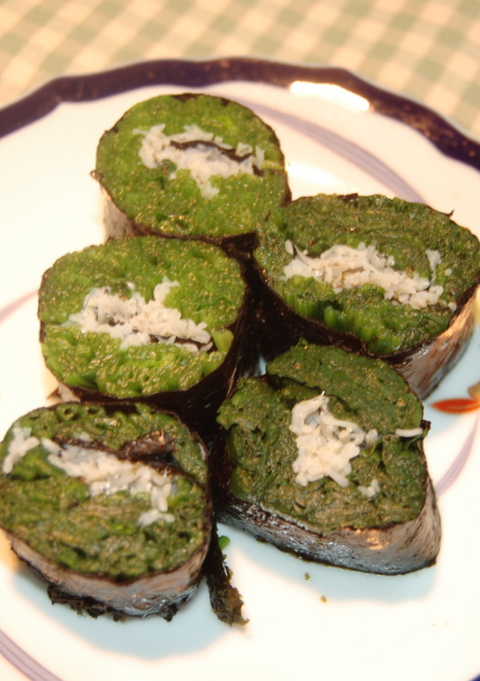 お弁当に！しらすとほうれん草の海苔巻き-レシピのメイン写真