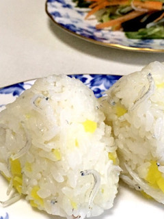 たくあんとしらす干しのおにぎり-レシピのメイン写真