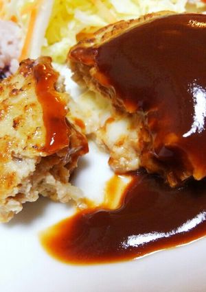 簡単ハンバーグ（大豆ミンチ＋豚ひき肉）-レシピのメイン写真