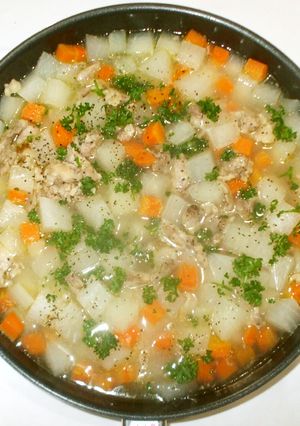 豚肉大根のコンソメ煮物♪簡単-レシピのメイン写真
