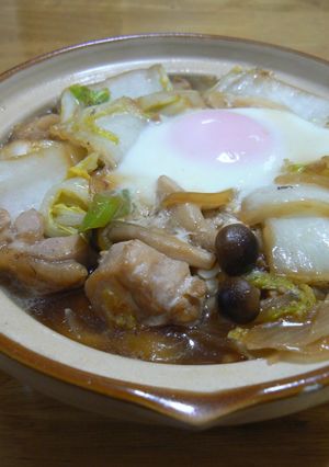 鶏すき鍋焼きうどん-レシピのメイン写真