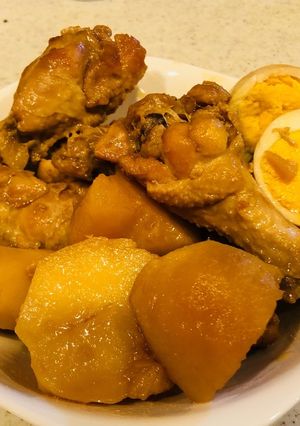 鳥手羽とじゃがいものこってり煮-レシピのメイン写真
