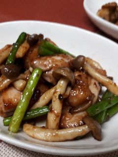 鶏肉とにんにくの芽の中華風炒め-レシピのメイン写真