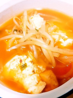約10分!豆腐ともやしのチゲスープ!-レシピのメイン写真