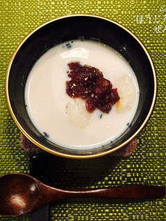 ほうじ茶ラテぜんざい-レシピのメイン写真
