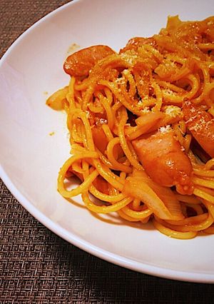 買い物いらず!喫茶店のナポリタンでランチ-レシピのメイン写真
