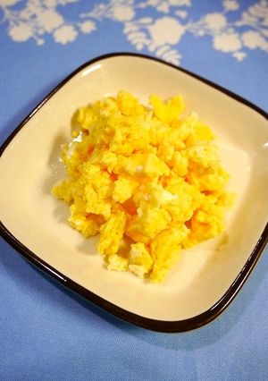レンジで簡単！ふわ玉☆スクランブルエッグ-レシピのメイン写真