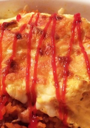 とろ〜カリッ！ 焼きオムライス-レシピのメイン写真