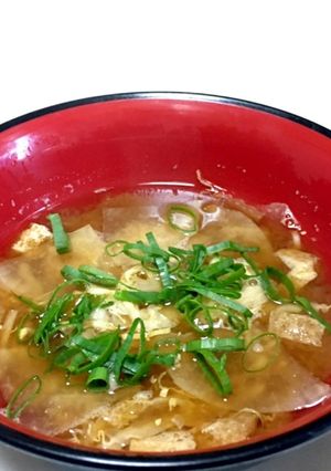 大根と白菜のお味噌汁-レシピのメイン写真