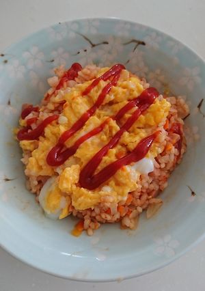 お鍋1つでオムライス☆災害時にも～-レシピのメイン写真