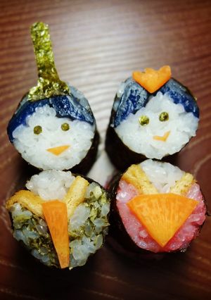 寿司型・模様巻き(ひな祭りv2)-レシピのメイン写真