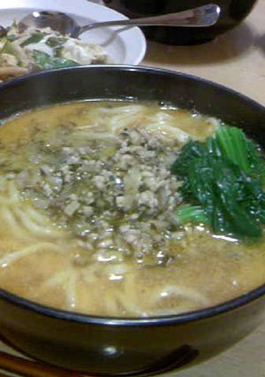 おいしい坦坦麺(・ω・)/-レシピのメイン写真