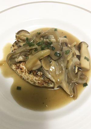 和風豆腐ハンバーグきのこソース添え-レシピのメイン写真