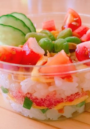 桃の節句にカップちらし寿司♪-レシピのメイン写真