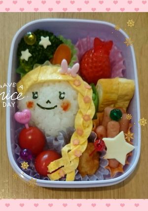 ラプンツェルのキャラ弁❤②-レシピのメイン写真