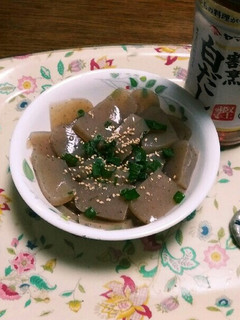 ダイエットに!こんにゃくの白だし和え-レシピのメイン写真