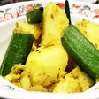 じゃがいもとオクラの簡単スパイス炒め
