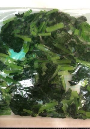 冷凍保存☆青菜のストック-レシピのメイン写真