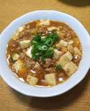 ラーメンスープのお変わり麻婆豆腐