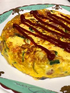 野菜たっぷり!キッシュ風オムライス-レシピのメイン写真