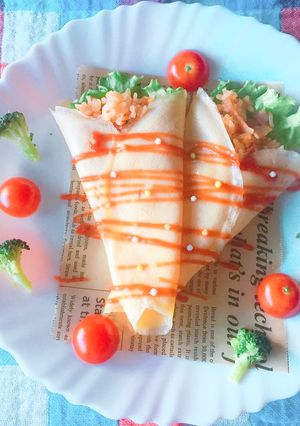 クレープ風オムライス-レシピのメイン写真