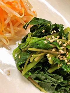 【手軽に作れる】葉野菜カラルーでナムル!-レシピのメイン写真