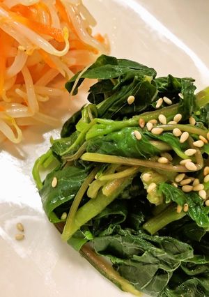 【手軽に作れる】葉野菜カラルーでナムル！-レシピのメイン写真