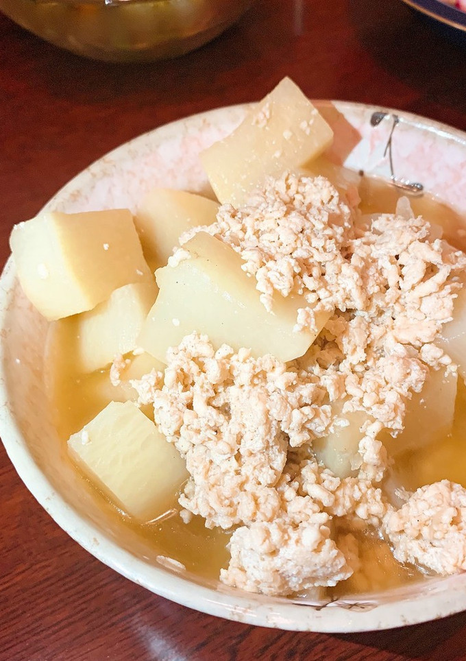 伊吹大根の鶏そぼろ煮-レシピのメイン写真