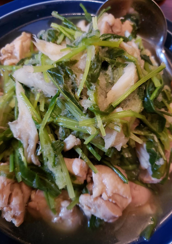 鶏と壬生菜の伊吹おろし煮-レシピのメイン写真
