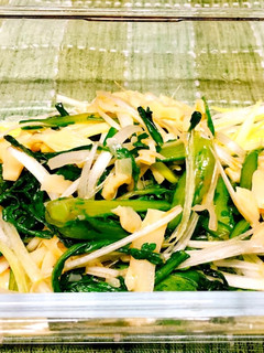 簡単☆水菜とメンマのおつまみサラダ-レシピのメイン写真