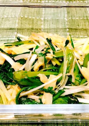 簡単☆水菜とメンマのおつまみサラダ-レシピのメイン写真
