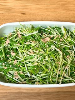 水菜とツナのごまマヨネーズレシピ-レシピのメイン写真