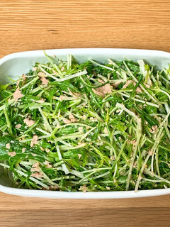 水菜とツナのごまマヨネーズレシピ-レシピのメイン写真