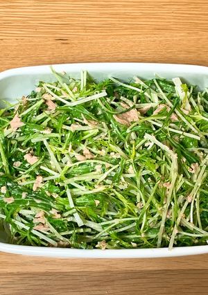 水菜とツナのごまマヨネーズレシピ-レシピのメイン写真
