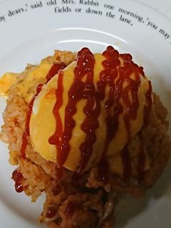 【簡単 卵でオムライス】-レシピのメイン写真