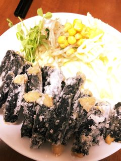 家にある物で節約おかず!ムネ肉の磯辺揚げ-レシピのメイン写真