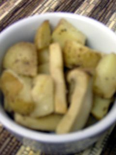 大葉にんにく醤油でエリンギポテト炒め-レシピのメイン写真