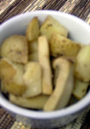 大葉にんにく醤油でエリンギポテト炒め-レシピのメイン写真