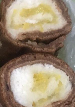 四角いクレープ風ココアロール-レシピのメイン写真