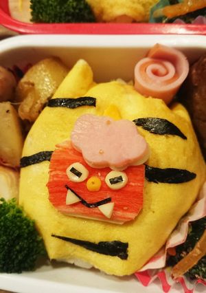 手抜き隠ぺい★時短オニライス弁当-レシピのメイン写真