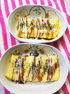 卵焼きのお好み焼風★(^^)-レシピのメイン写真