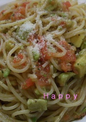 トマトとアボガドのハーブ風味のパスタ❤-レシピのメイン写真
