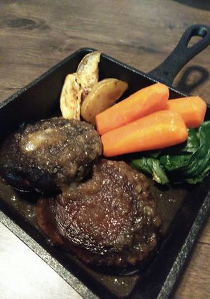 ハンバーグ？！なヘルシーしいたけステーキ-レシピのメイン写真