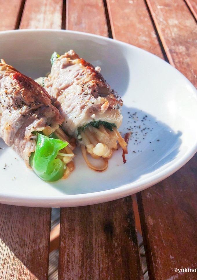 えのきとピーマンの豚肉巻き-レシピのメイン写真