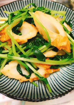 ちくわと豆苗和えつまみ-レシピのメイン写真